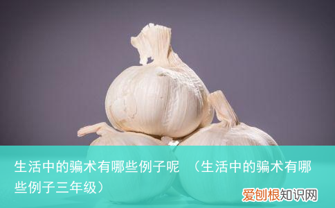 生活中的骗术有哪些例子三年级 生活中的骗术有哪些例子呢
