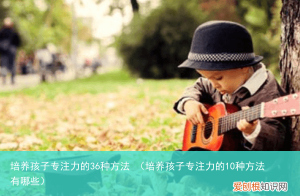 培养孩子专注力的10种方法有哪些 培养孩子专注力的36种方法