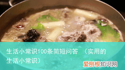 实用的生活小常识 生活小常识100条简短问答