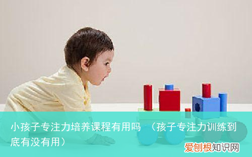 孩子专注力训练到底有没有用 小孩子专注力培养课程有用吗