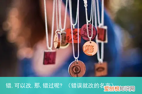 错误就改的名言 错,可以改,那,错过呢?