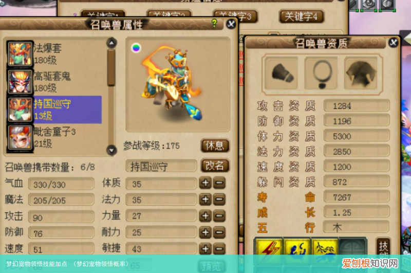 梦幻宠物领悟概率 梦幻宠物领悟技能加点