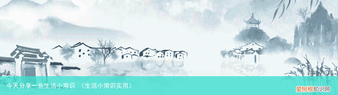生活小常识实用 今天分享一些生活小常识