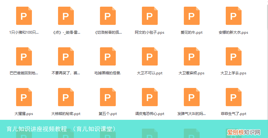 育儿知识课堂 育儿知识讲座视频教程