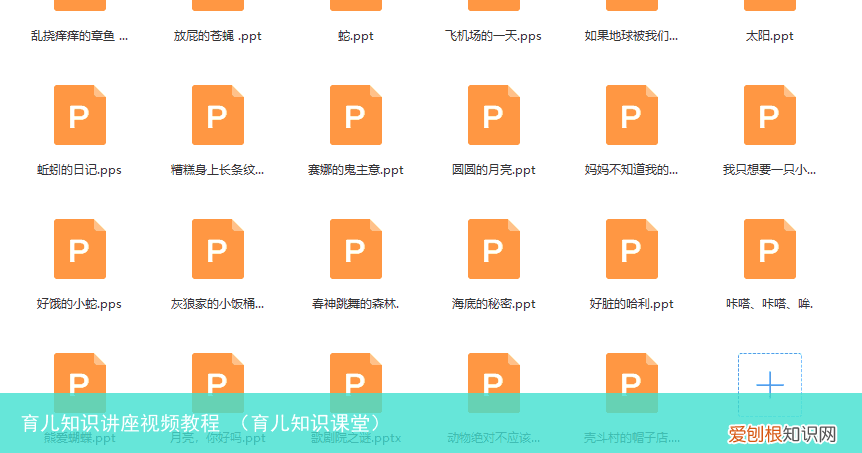 育儿知识课堂 育儿知识讲座视频教程