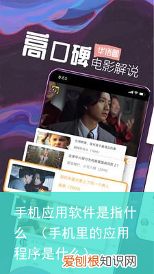 手机里的应用程序是什么 手机应用软件是指什么