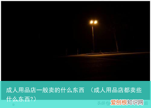 成人用品店都卖些什么东西? 成人用品店一般卖的什么东西