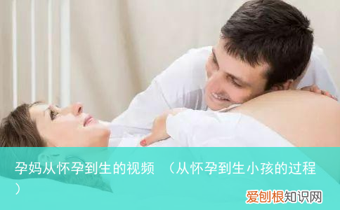 从怀孕到生小孩的过程 孕妈从怀孕到生的视频