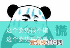 这个姿势很简单 这个姿势很不错
