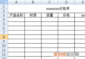 EXcel表格制作，excel表格制作