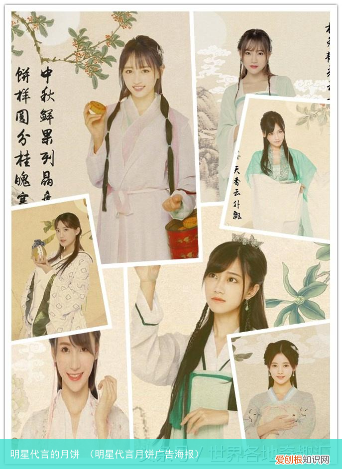 明星代言月饼广告海报 明星代言的月饼