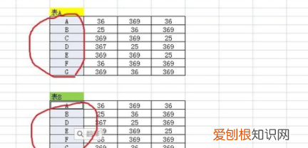 如何快速查找两张表格的不同数据