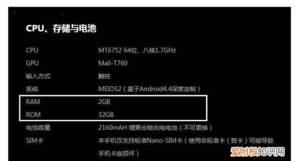 手机中内存RAM和ROM含义以及区别