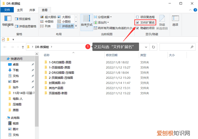 怎么显示文件后缀名格式