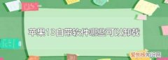 删除苹果自带软件后果，苹果手机自带的软件可以删除吗