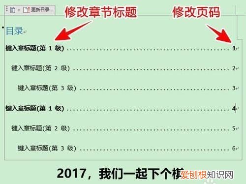 目录页码怎么改，目录页码怎么手动修改
