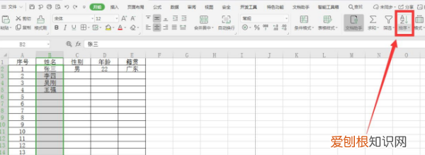 excel按姓氏怎么排序
