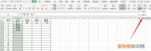 excel按姓氏怎么排序