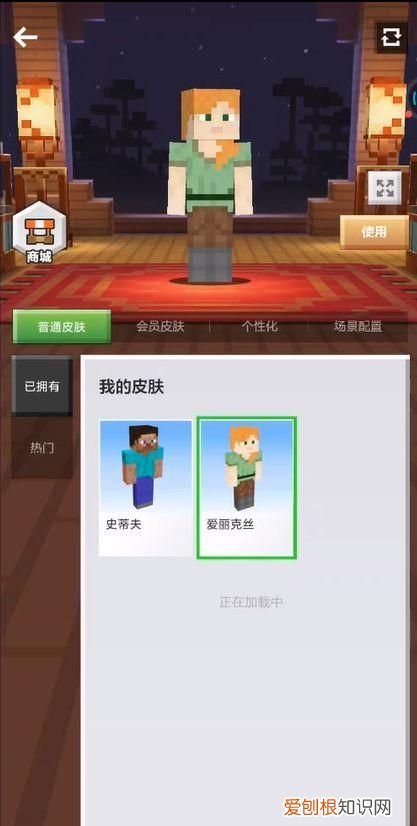 我的世界如何更换角色皮肤