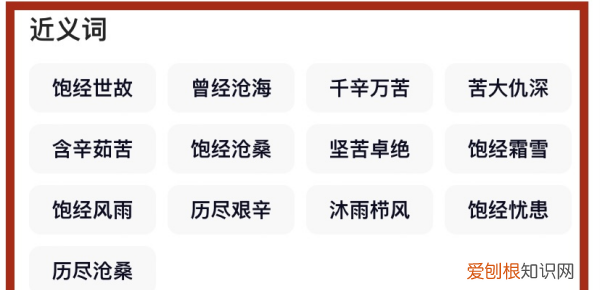 饱经风霜的意思