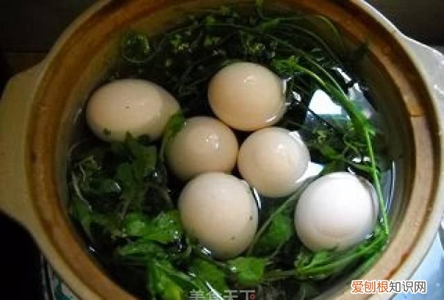菜花煮鸡蛋的做法，荠菜花煮鸡蛋的功效