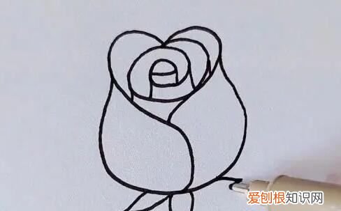 花瓣怎么画简单好看，玫瑰花花瓣怎么画简笔画