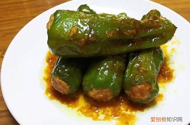 青椒酿肉是蒸还是煎,青椒酿肉用什么青椒
