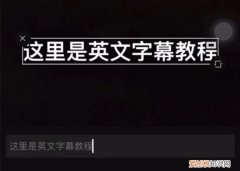怎么给加上中英文字幕