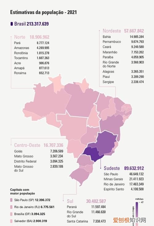 巴西人口2019总人数多少，巴西人口2020总人数口是多少