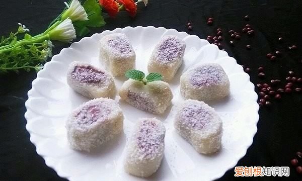 椰蓉豆沙卷做法图解,一下椰蓉夹沙绿茶糯米卷怎样做才好吃