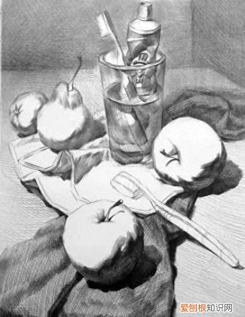 素描静物用笔工具及教程