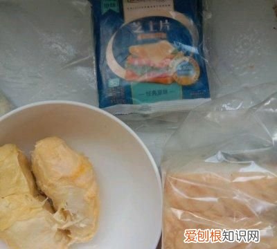 榴莲芝士三明治 榴莲芝士面包片