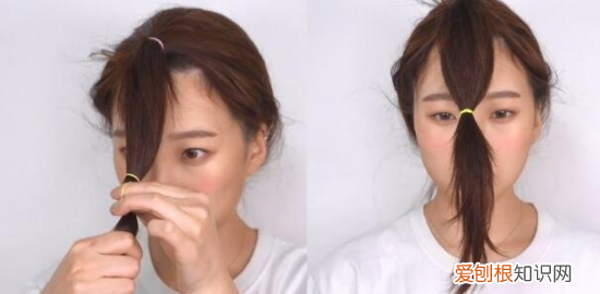 怎么剪头发扎马尾有层次，有层次的中长发怎么剪好看图片