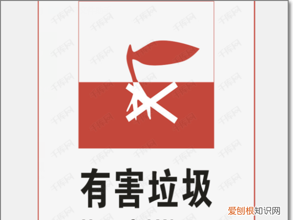 垃圾分类的标识标牌，面饼属于什么垃圾分类