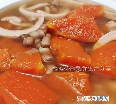 木瓜椰子鸡脚花生汤功效,木瓜猪脚花生姜醋广东正宗做法