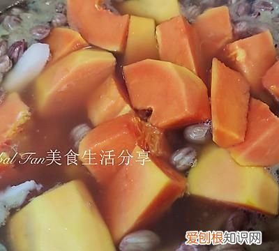 木瓜椰子鸡脚花生汤功效,木瓜猪脚花生姜醋广东正宗做法