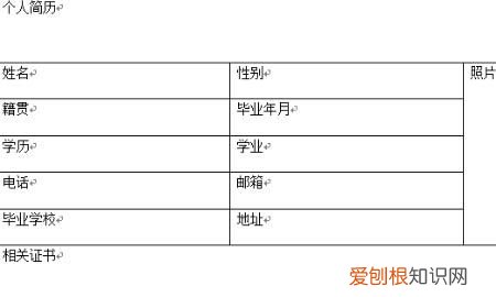 如何在个人简历插入照片