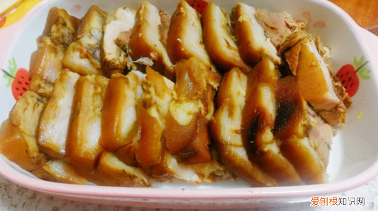 肘花火腿的做法