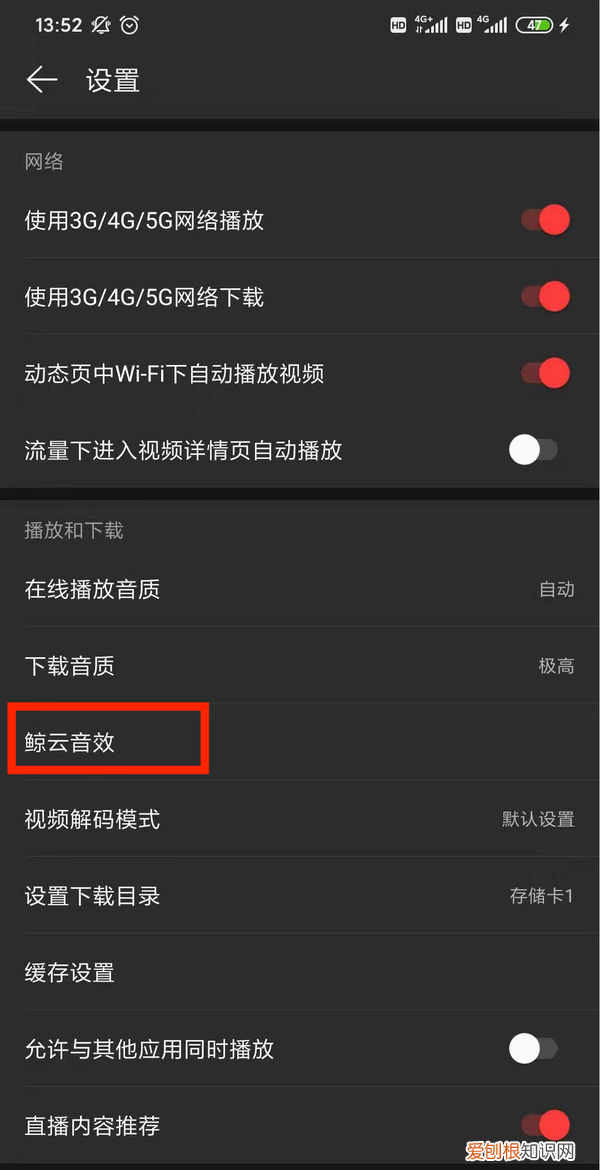 网易云音乐怎么开启关闭鲸云音效