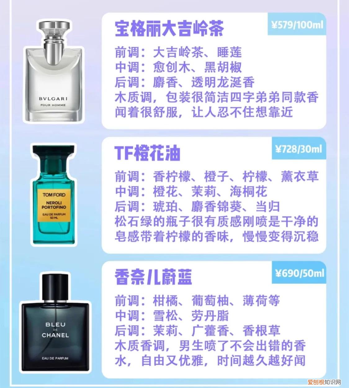 男士香水哪款好闻又持久