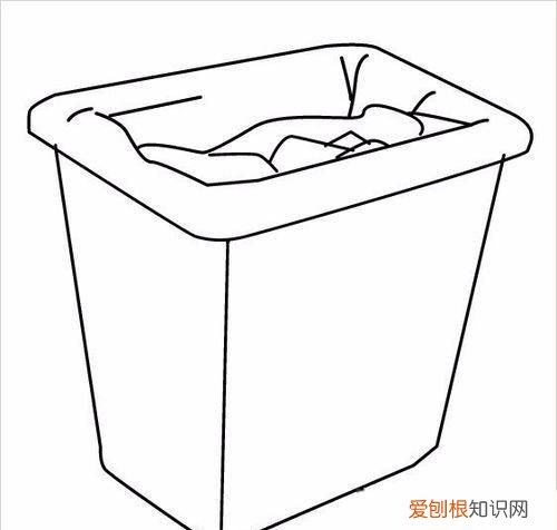 四个分类垃圾桶怎么画