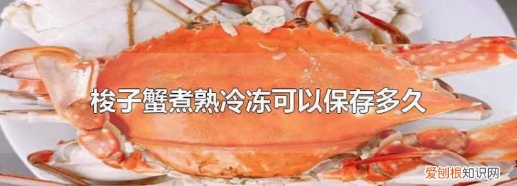 煮熟的螃蟹冷冻可以放多久呢，熟的螃蟹可以放冰箱冷冻保存吗
