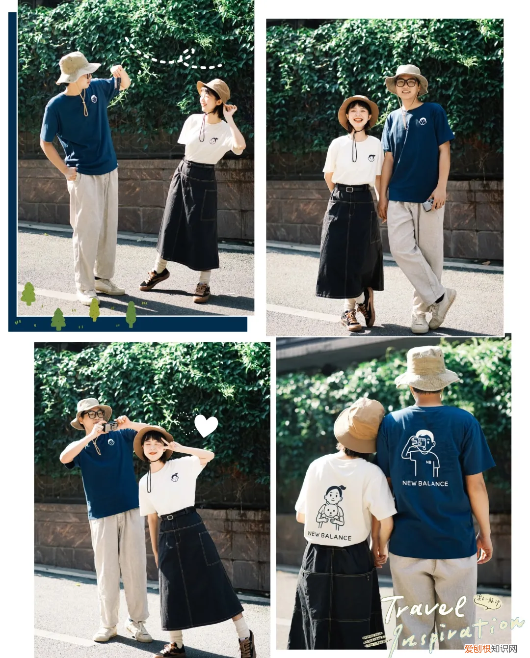 情侣装t恤怎么搭配好看，30套情侣装分享