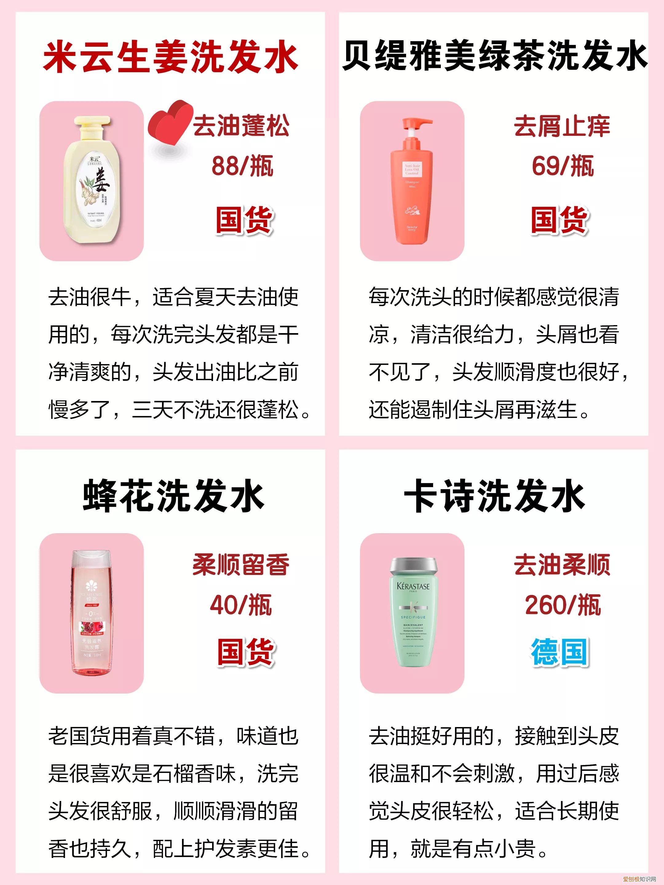 中国最好用的洗发水排行榜前十名