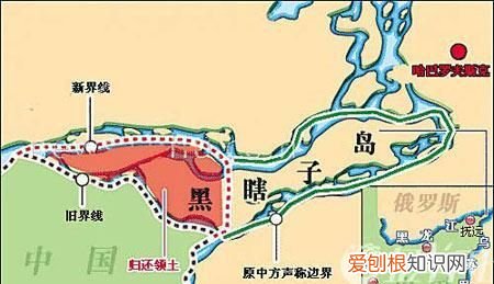 黑瞎子岛在黑龙江什么位置，中国地图鸡头鸡尾各在什么位置
