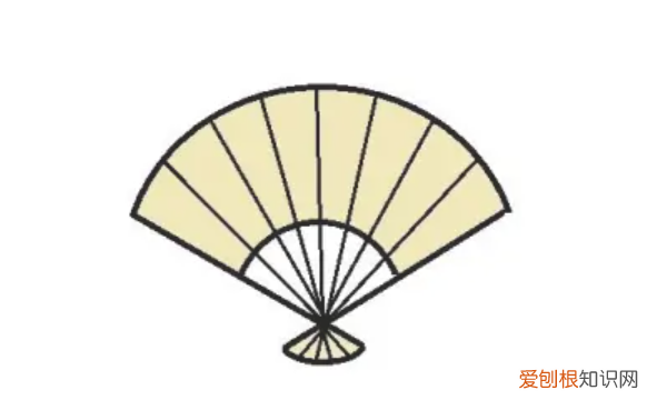 扇子怎么画，怎样画扇形图