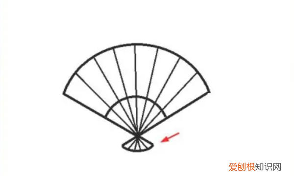 扇子怎么画，怎样画扇形图