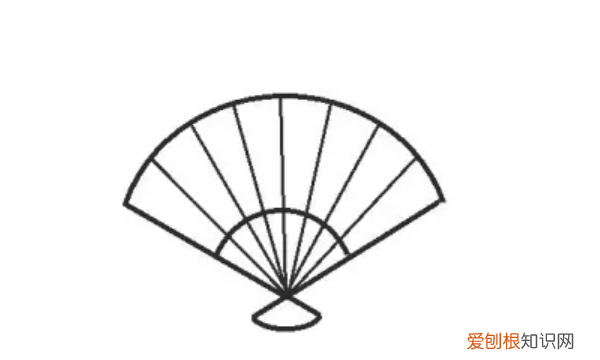 扇子怎么画，怎样画扇形图