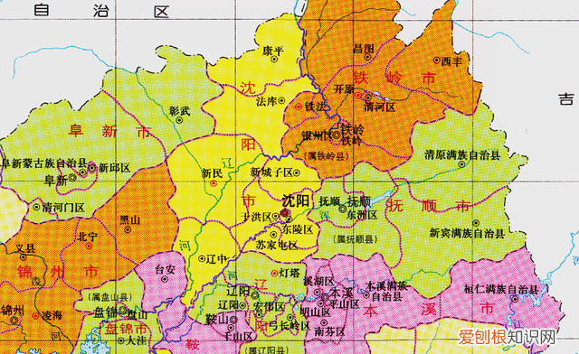 东北辽宁沈阳有哪些城市