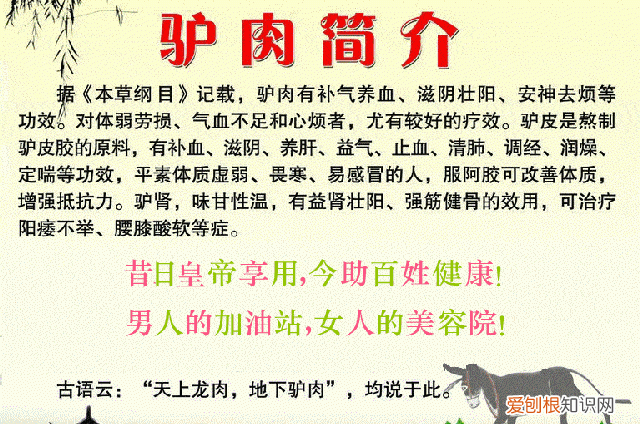 吃驴肉的好处有哪些呢
